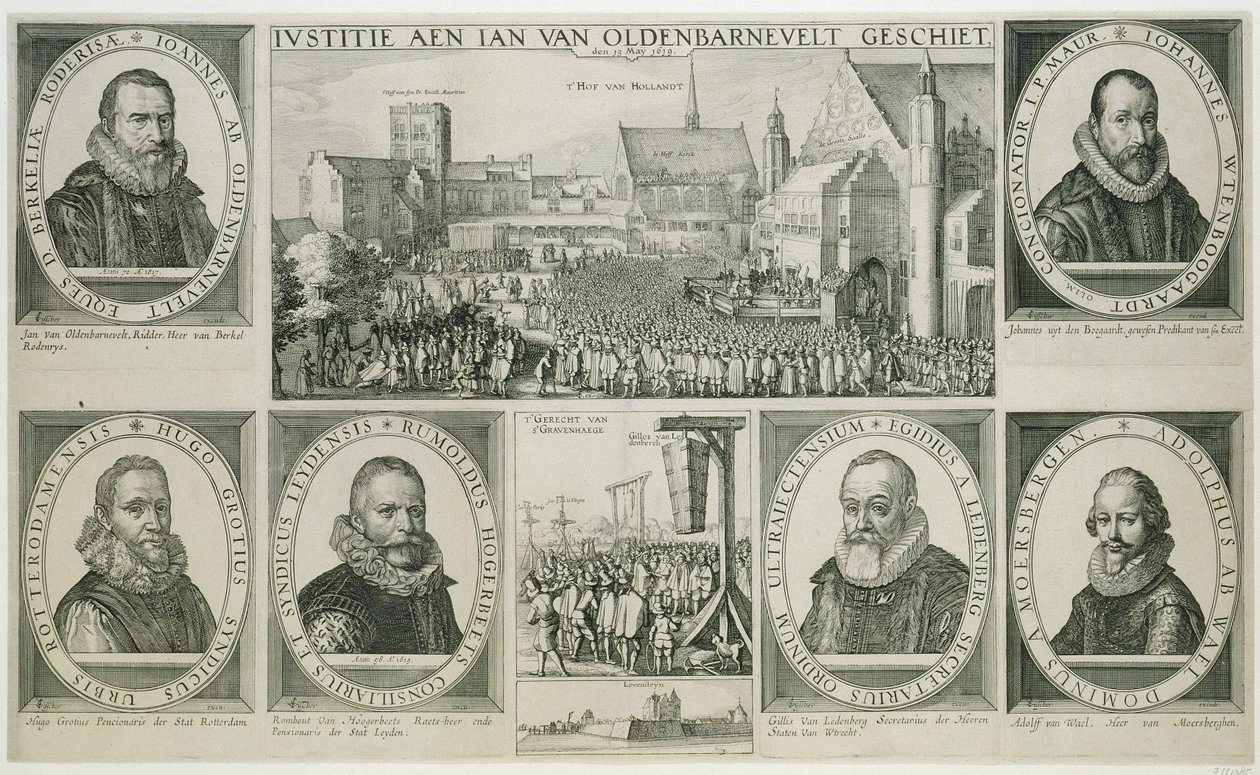 La décapitation de Johan van Oldenbarnevelt, 1619 - Claes Jansz Visscher