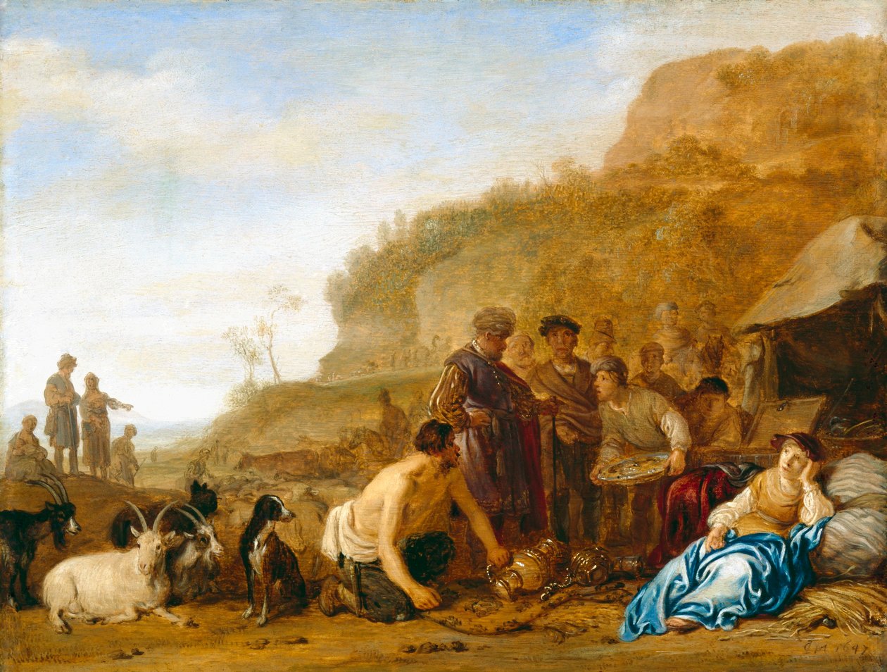 Laban à la recherche de ses dieux - Claes Corneliszoon Moeyaert