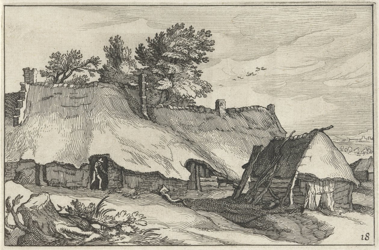 Ferme et petite grange - Claes Jansz. Visscher (II)