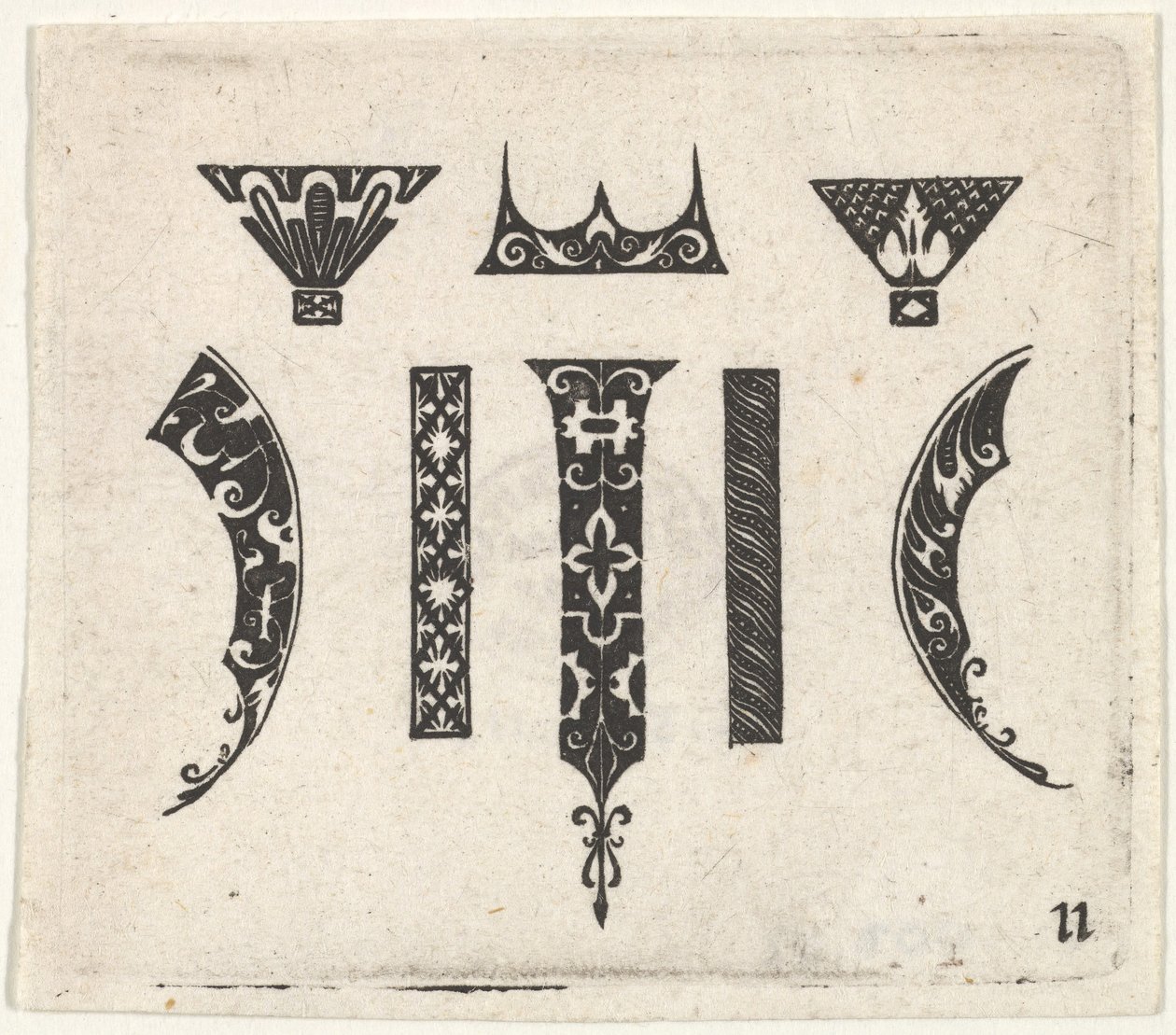 Gravure en noir avec huit motifs, ca. 1620 - Claes Jansz Visscher