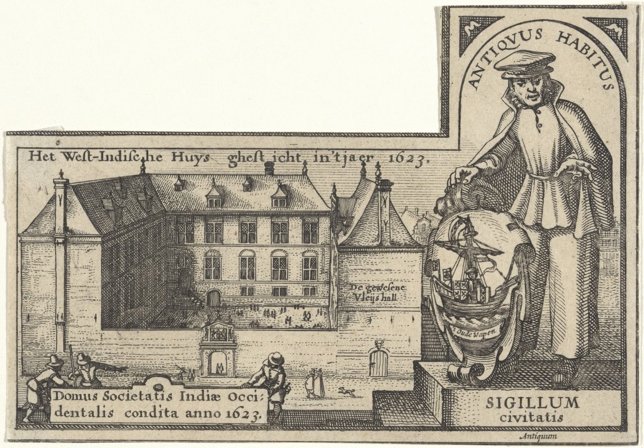 Maison des Indes occidentales à Amsterdam, 1623-26 - Claes Jansz Visscher