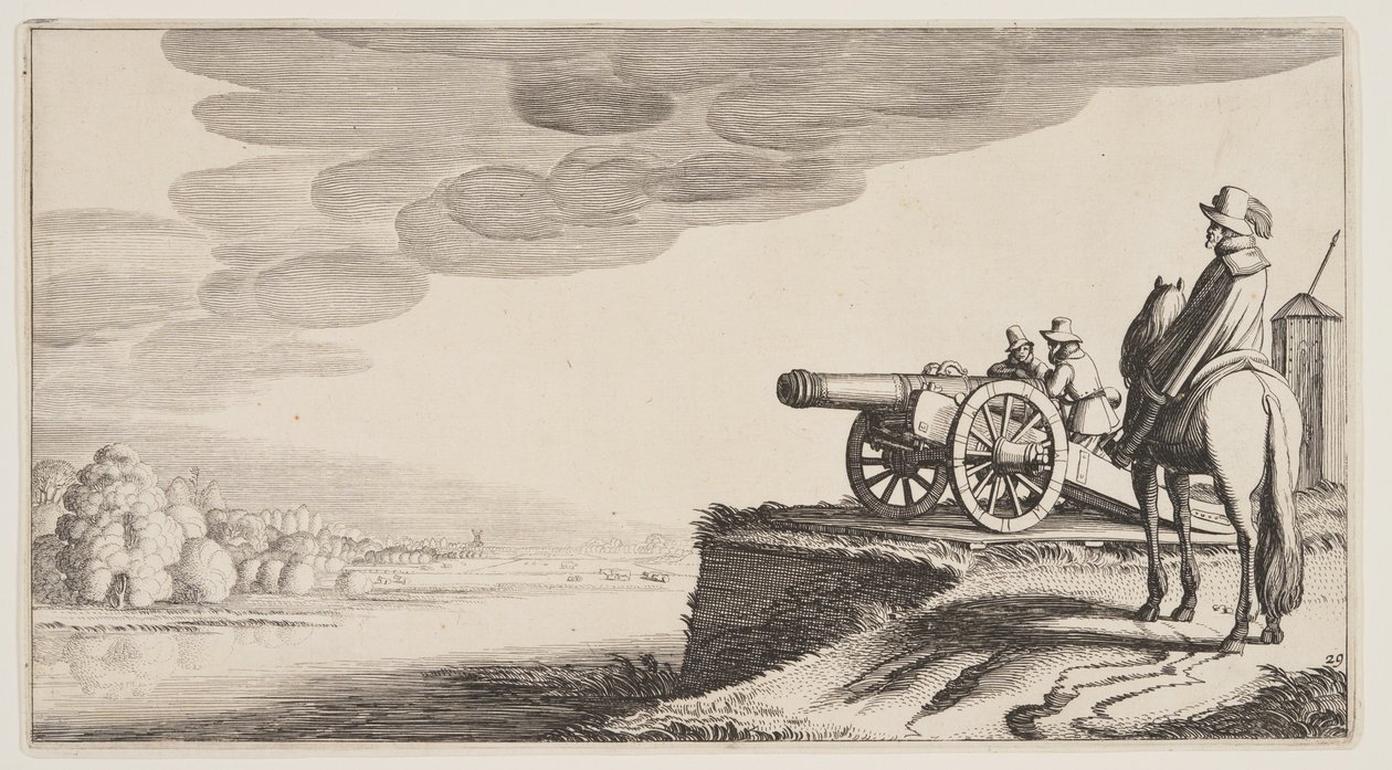 Tour de guet sur une rivière, extrait de Paysages (Playsante Lantschappen) - Claes Jansz. Visscher II