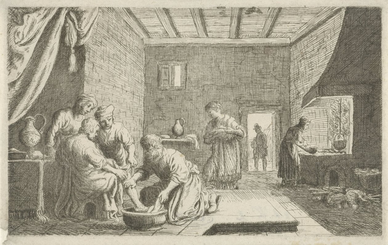 Lot lavant les pieds des anges - Claes Moeyaert