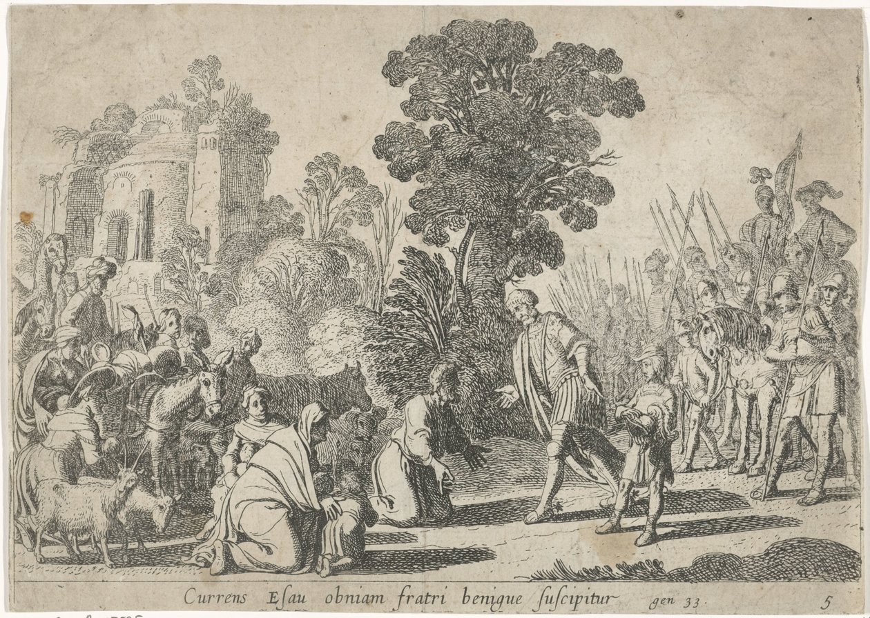 Réconciliation de Jacob et Ésaü - Claes Moeyaert