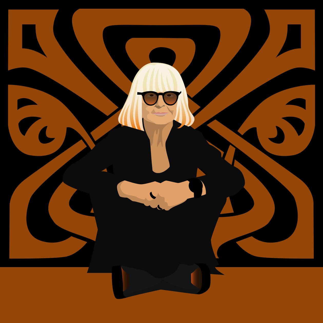 Portrait de Barbara Hulanicki, créatrice de mode, fondatrice de Biba, designer d
