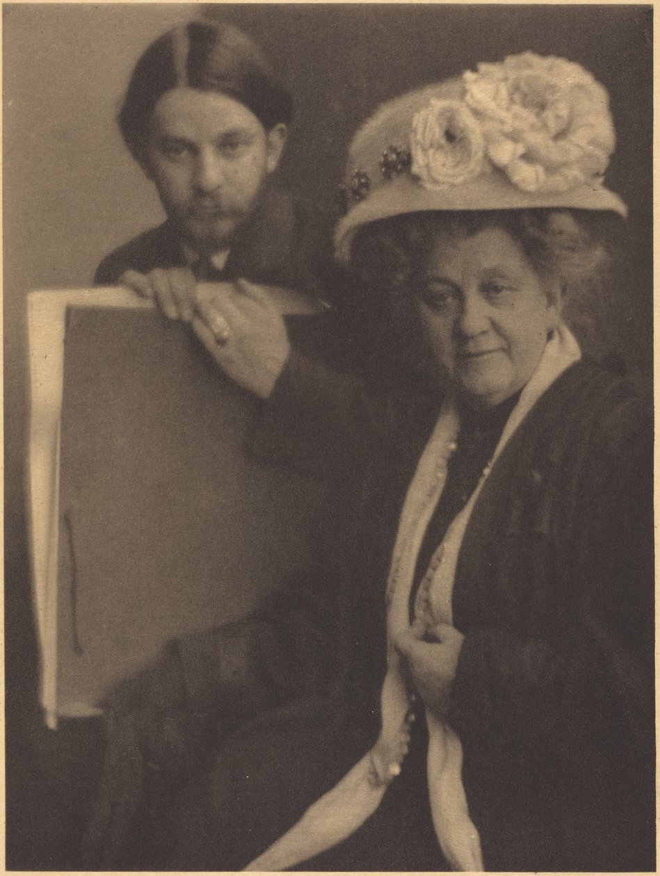 Alvin Langdon Coburn et sa mère, vers 1909 (photo) - Clarence Henry White