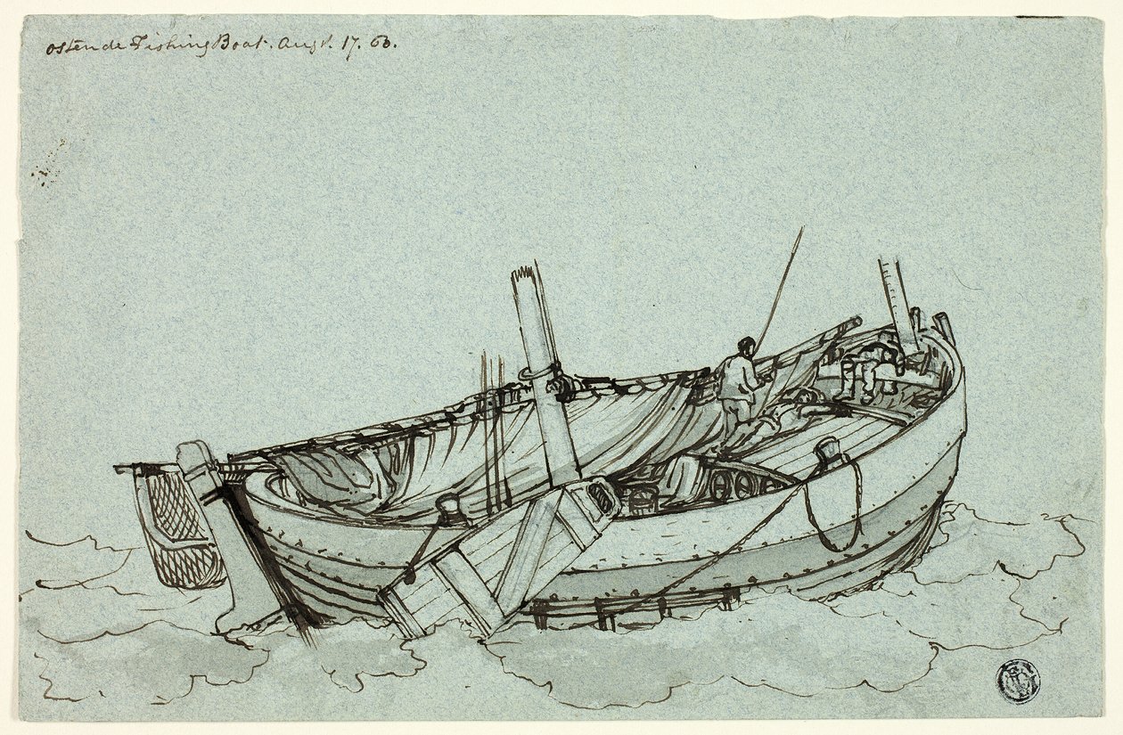 Bateau de pêche à Ostende - Clarkson Stanfield