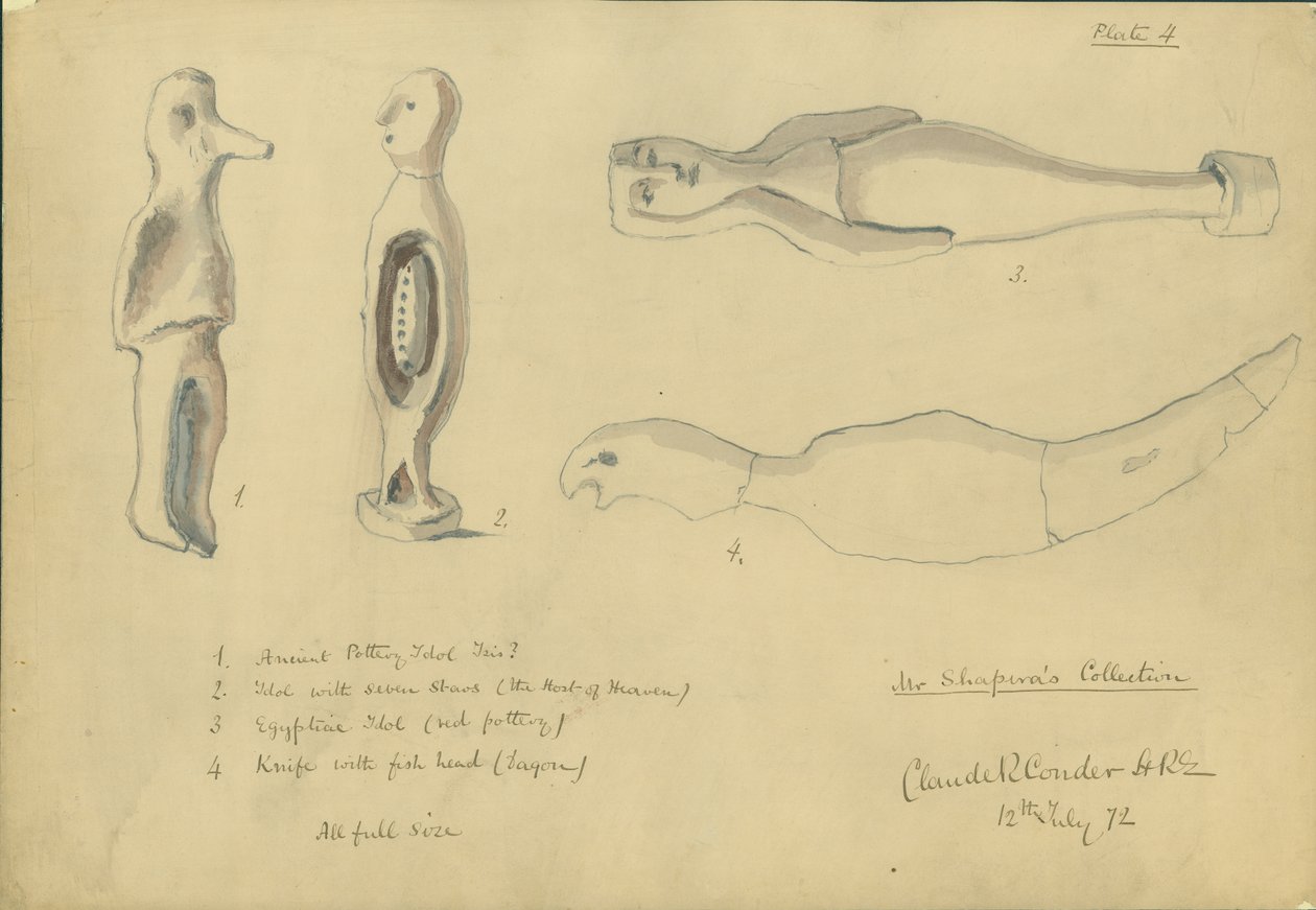 Collection de M. Shapira, planche 4, 1872 - Claude Conder