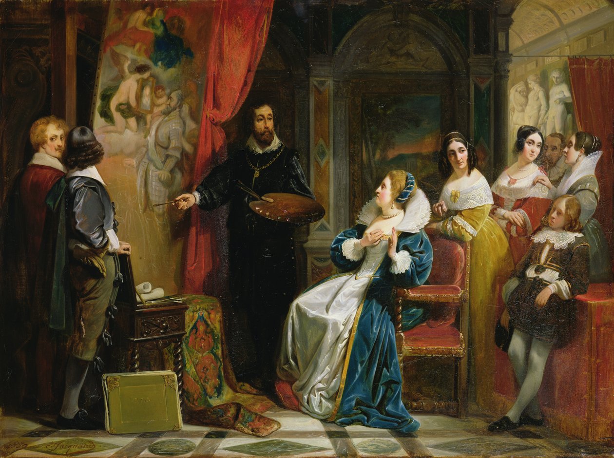 Marie de Médicis (1573-1642) visitant l