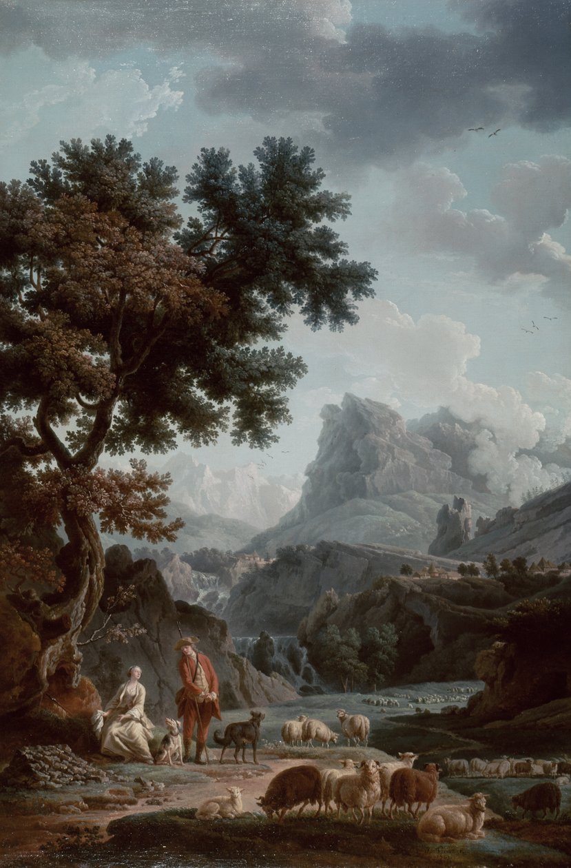 La Bergère Alpine - Claude Joseph Vernet
