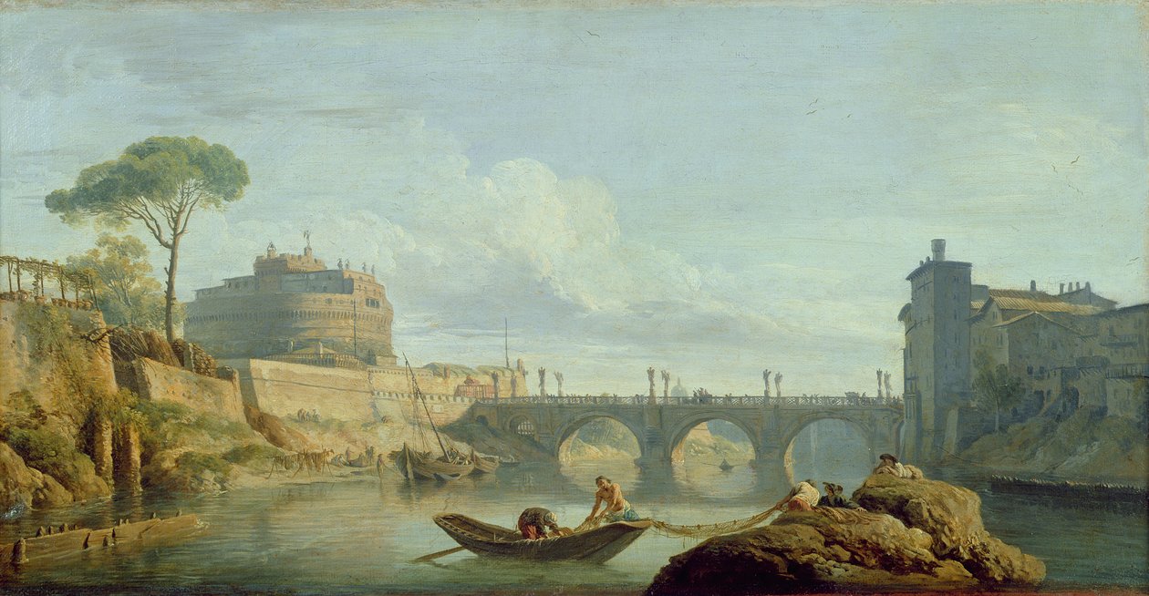 Le Pont et le Château Saint-Ange, 1745 - Claude Joseph Vernet