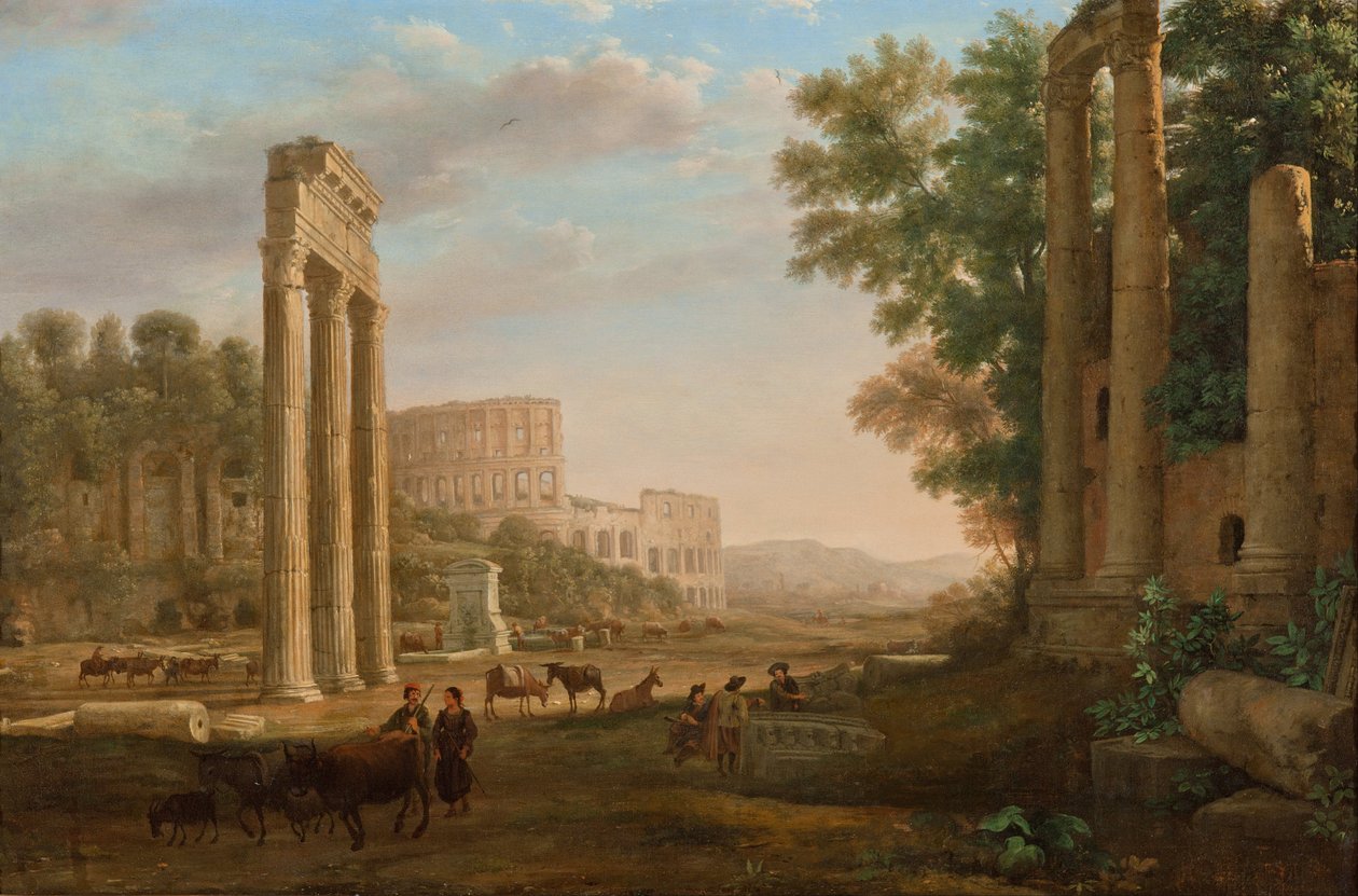 Capriccio avec ruines du Forum Romain - Claude Lorrain