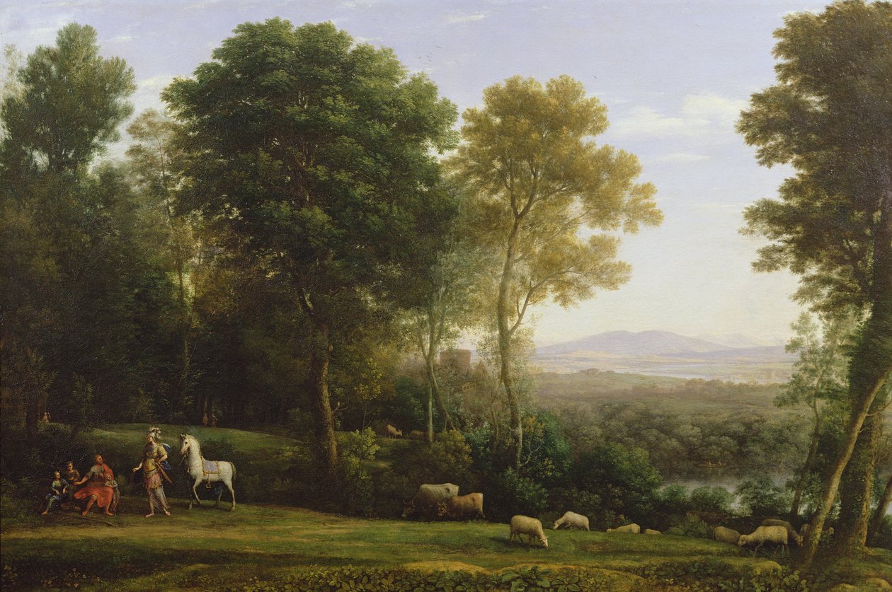 Paysage avec Erminia en discours avec le vieil homme et ses fils - Claude Lorrain