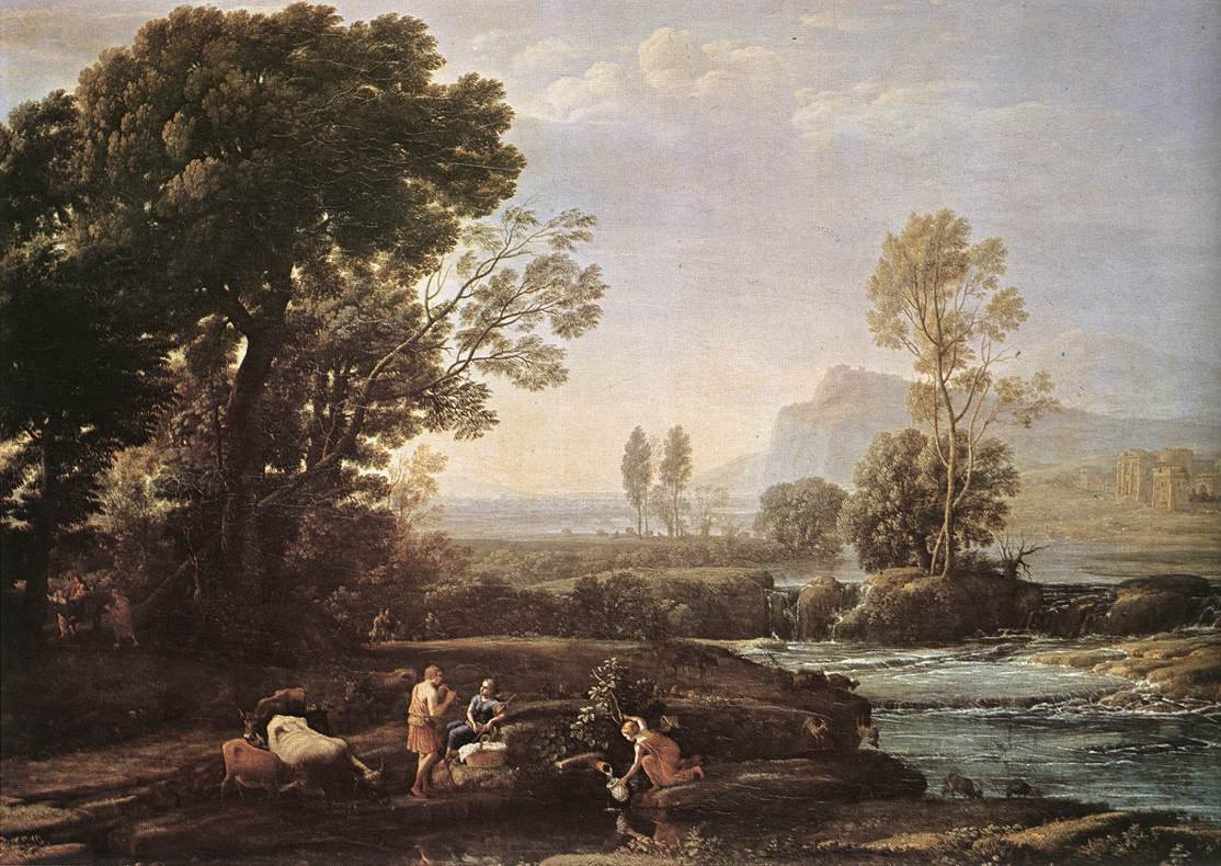 Paysage avec le repos pendant la fuite en Égypte - Claude Lorrain