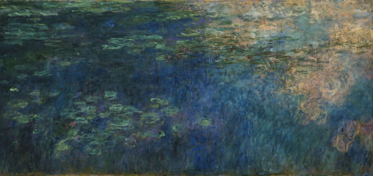 Reflets des nuages sur l