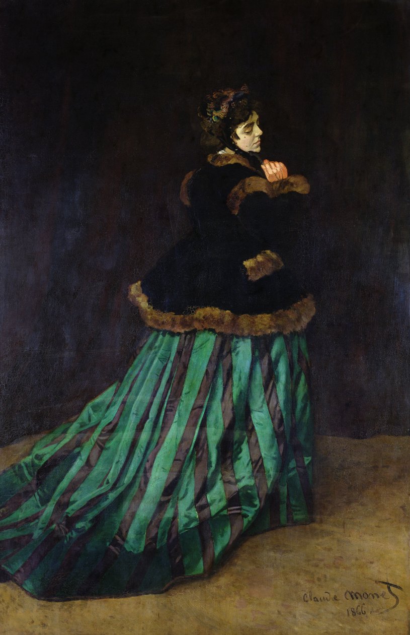 Camille, ou La Femme en robe verte, 1866 - Claude Monet