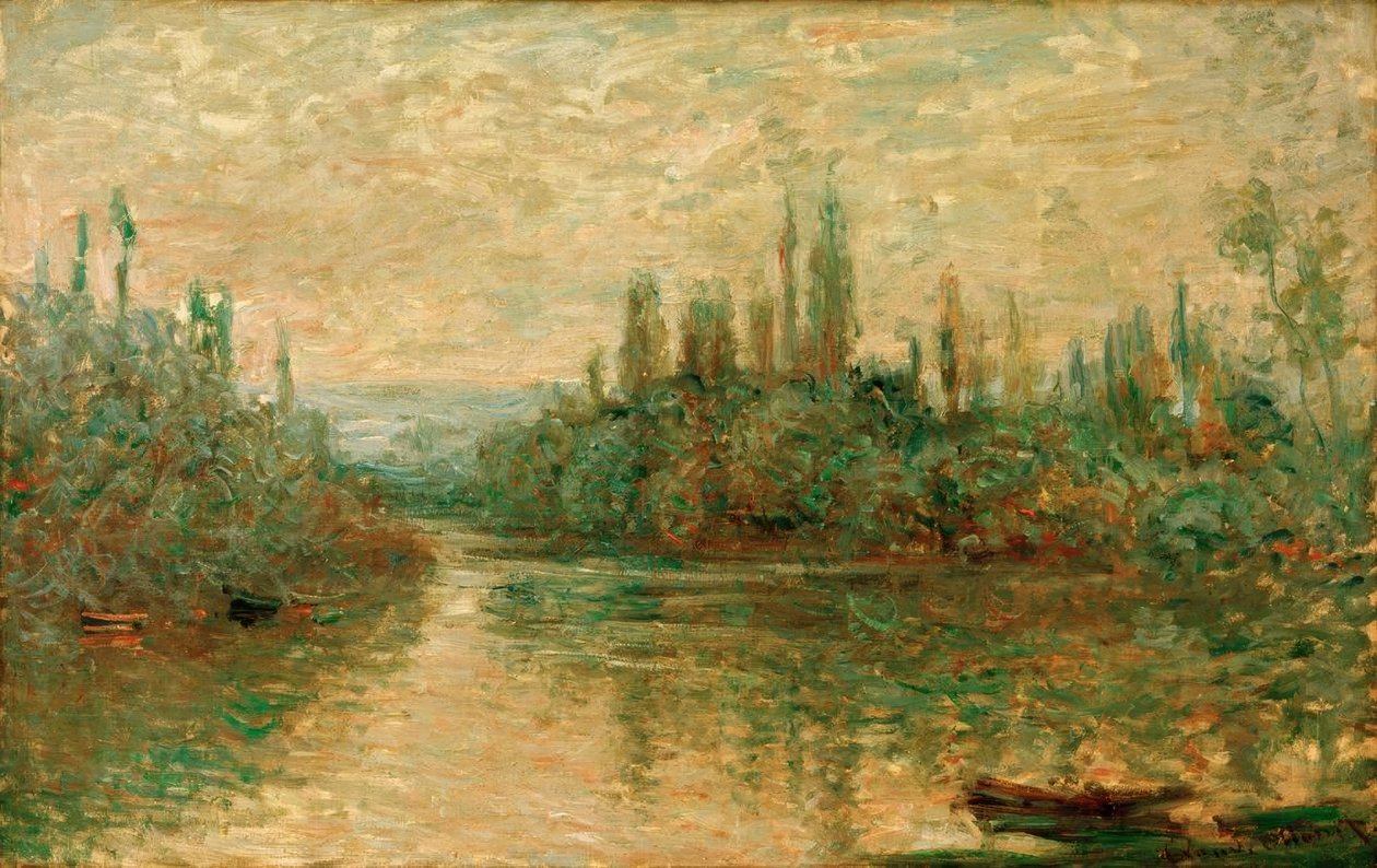 Un bras de la Seine à Vétheuil - Claude Monet