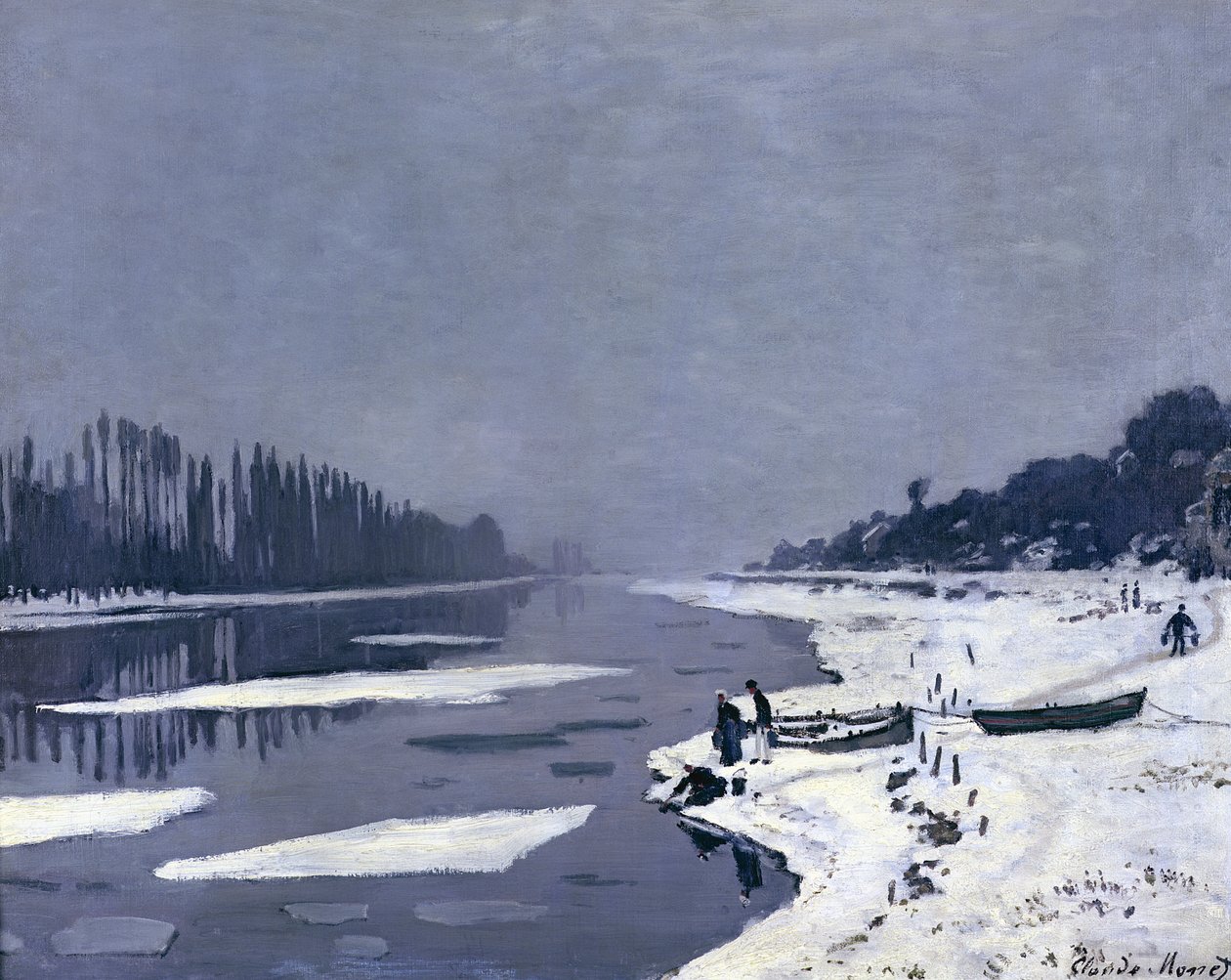 Les glaces sur la Seine à Bougival, vers 1867-68 - Claude Monet