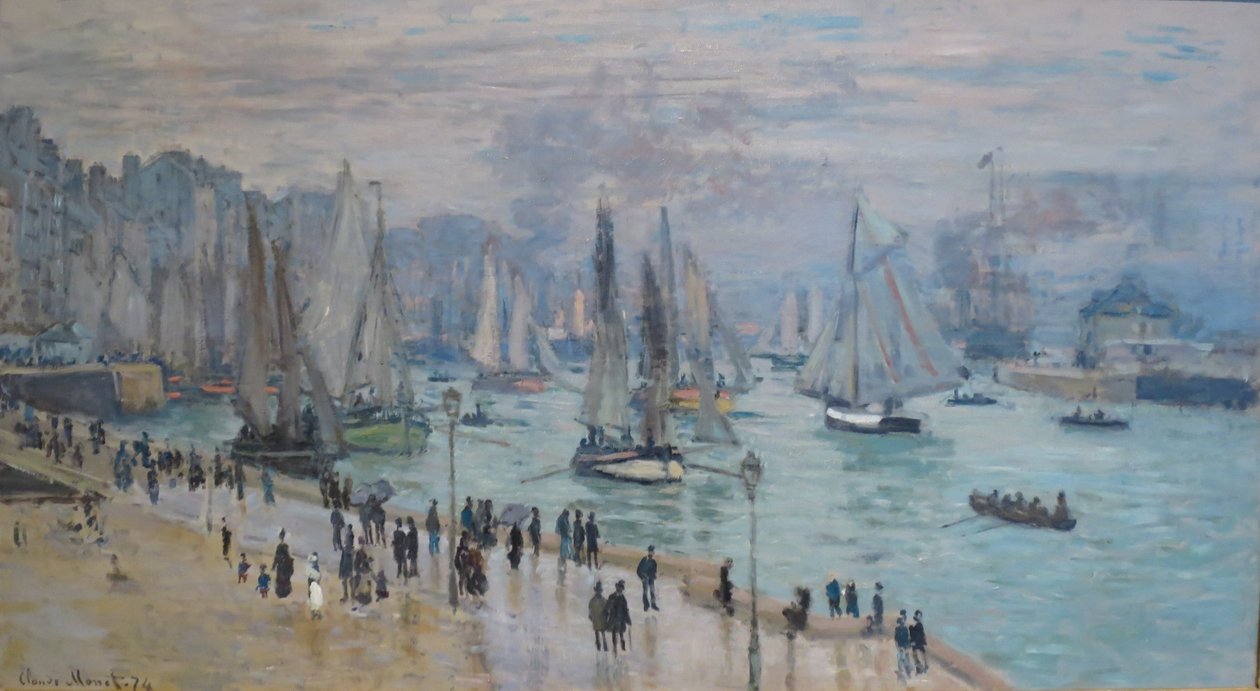 Le Havre, bateaux de pêche sortant du port - Claude Monet