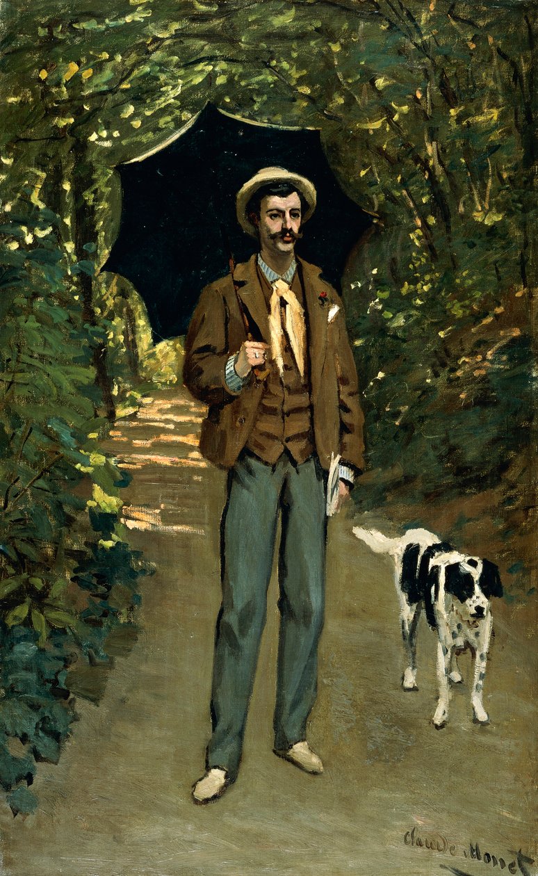 Homme avec un parapluie, vers 1868-69 - Claude Monet