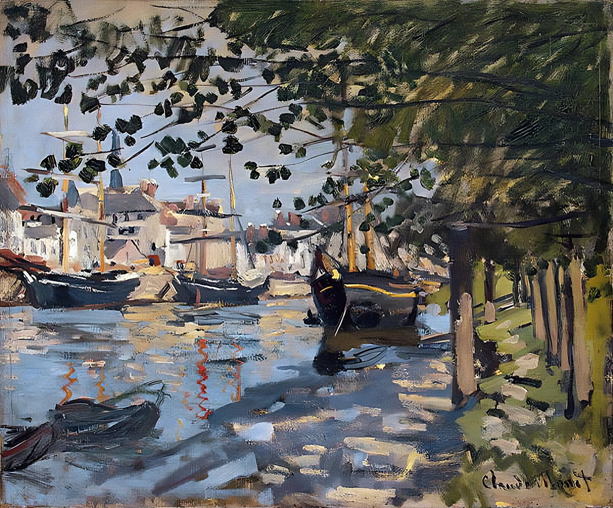 La Seine à Rouen, 1872 - Claude Monet