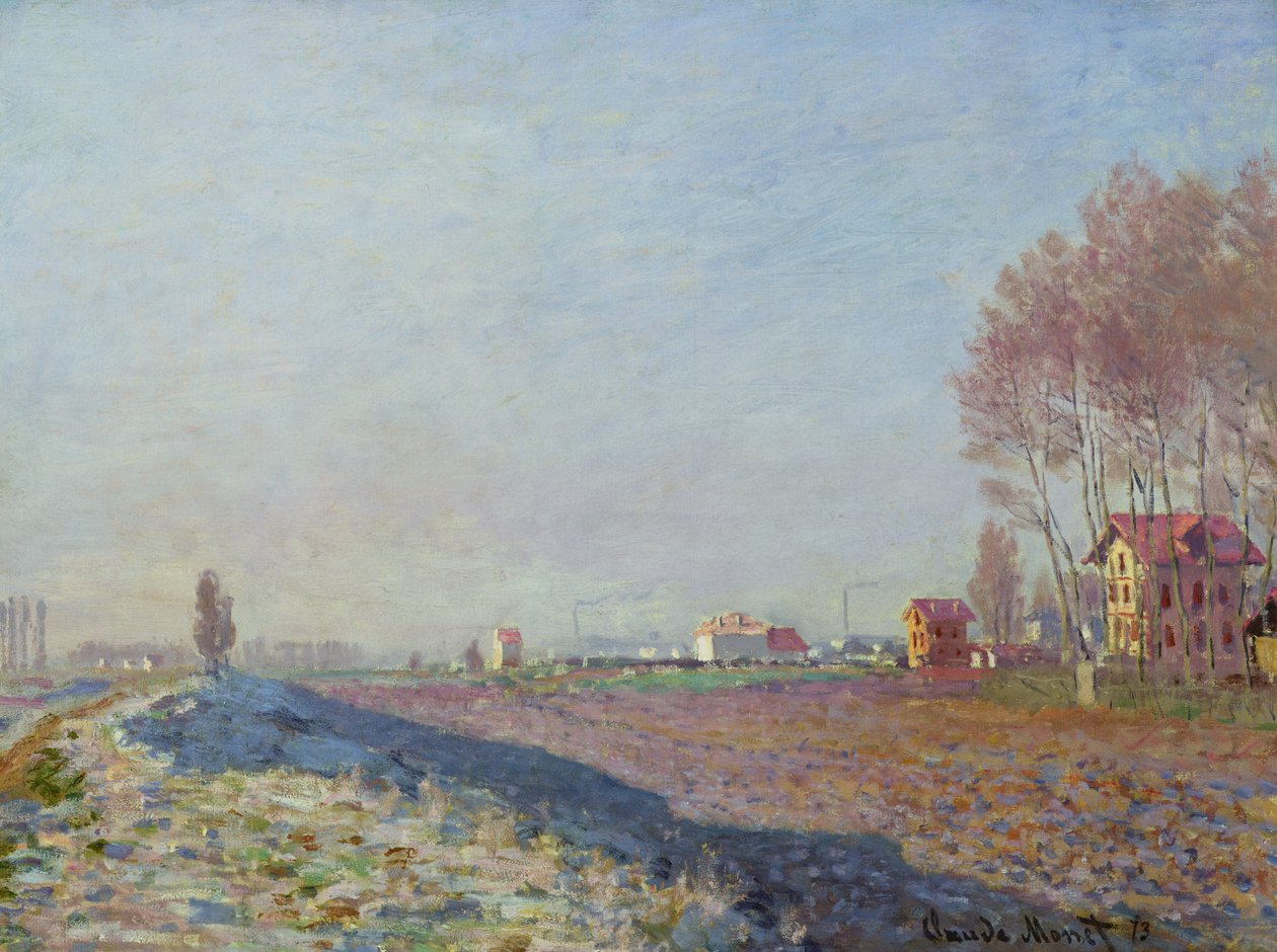 La Plaine de Colombes, Givre blanc, 1873 - Claude Monet