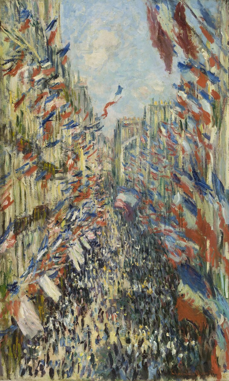 La rue Montorgueil à Paris - Claude Monet