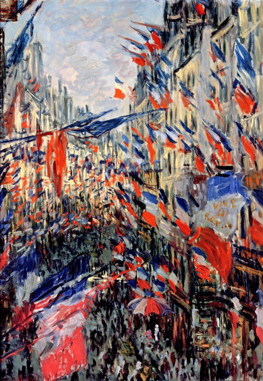 La Rue Saint-Denis, célébration du 30 juin 1878 - Claude Monet