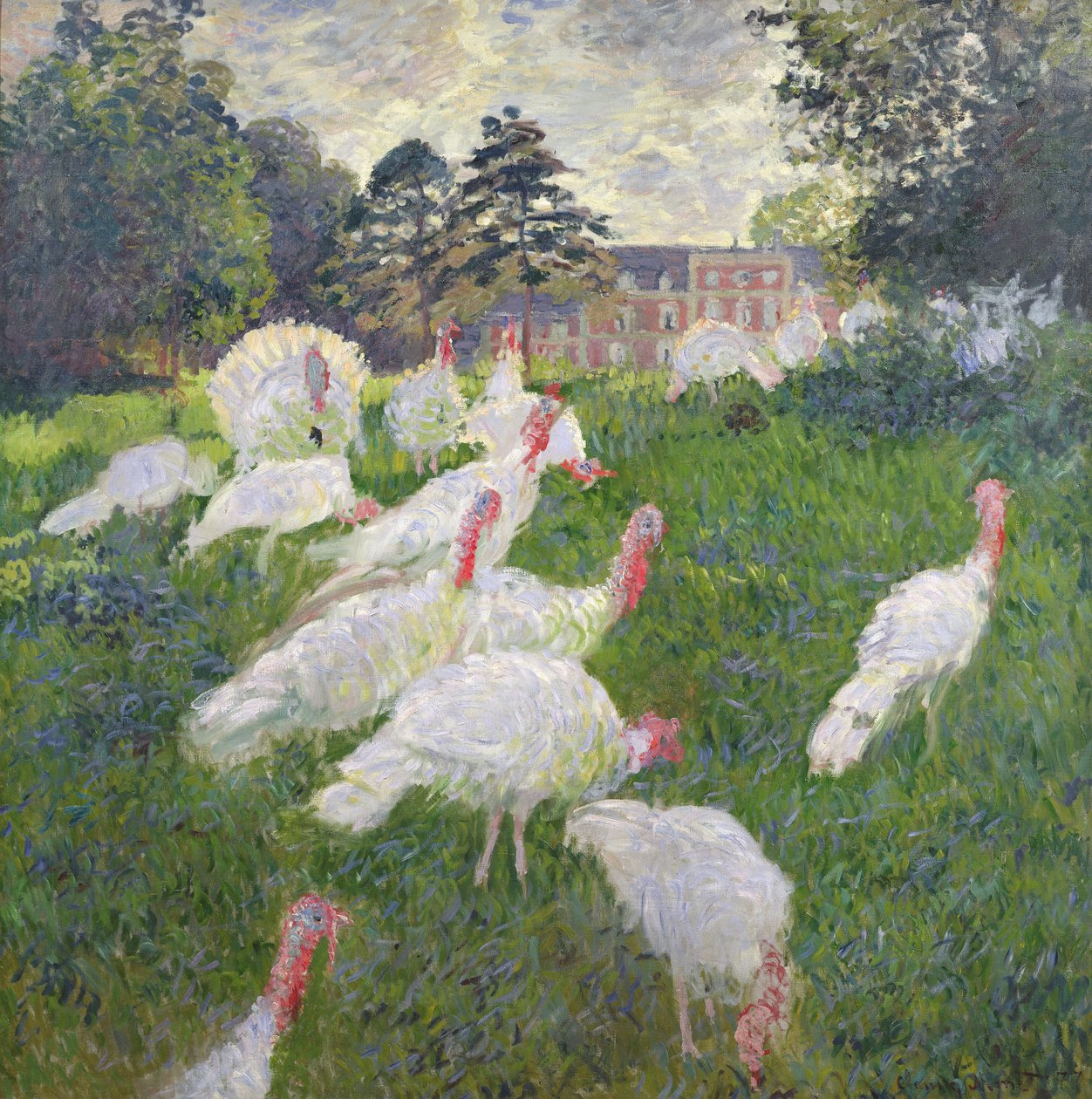 Les Dindes au Château de Rottembourg, Montgeron - Claude Monet