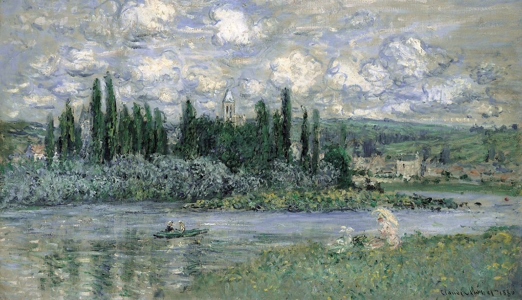 Vue de Vétheuil sur Seine - Claude Monet