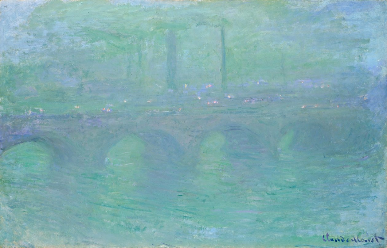 Pont de Waterloo au crépuscule, 1904 - Claude Monet