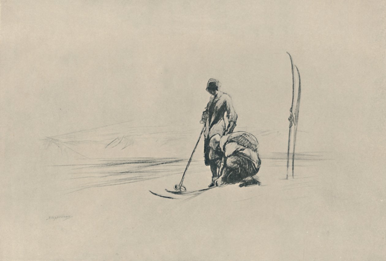 Les skieurs, 1919 - Claude Allin Shepperson