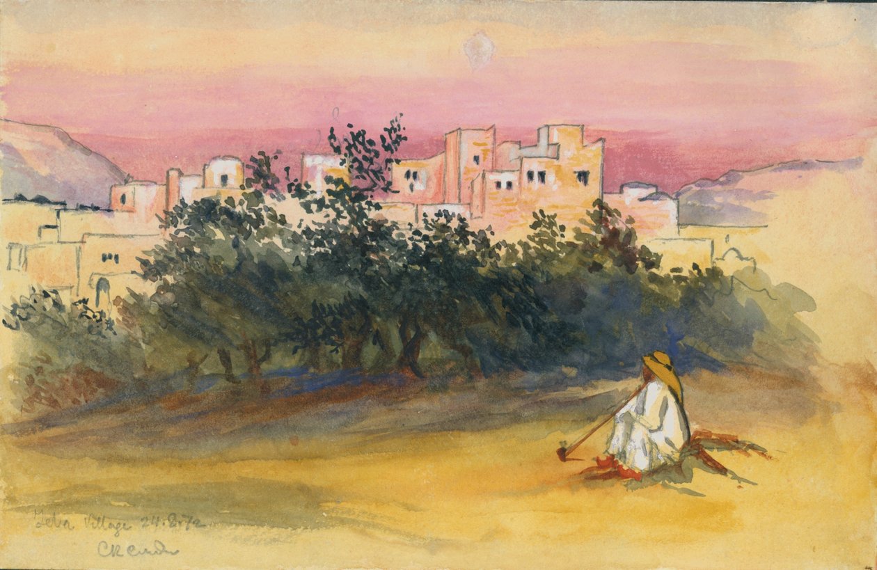 Village de Jeba, 1872 - Claude Conder