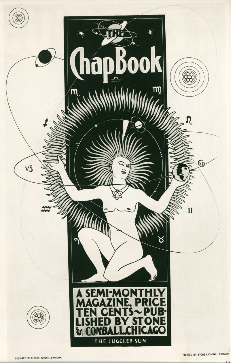 Claude F. Bragdon : The Chap Book, magazine bimensuel. USA ... (litho) - Claude Fayette Bragdon