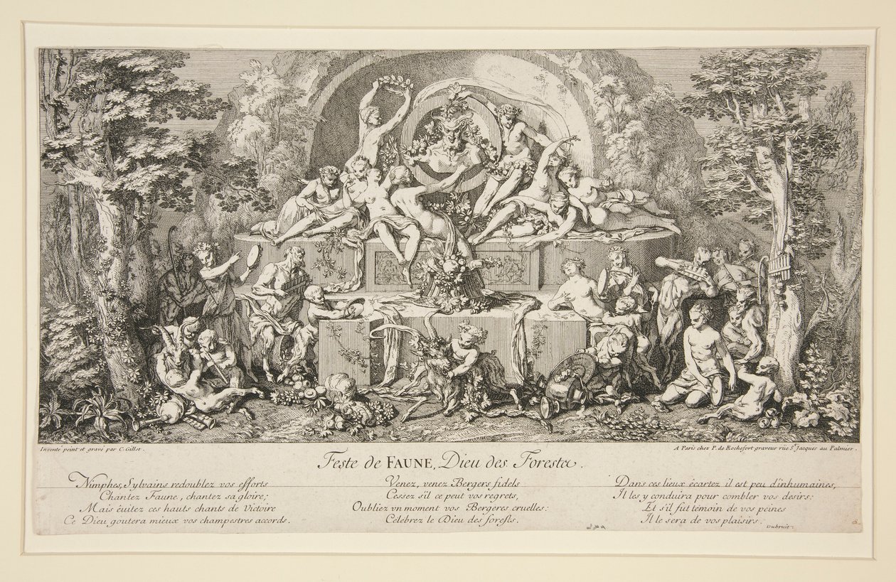 Fête de FAUNE, Dieu des Forêts - Claude Gillot
