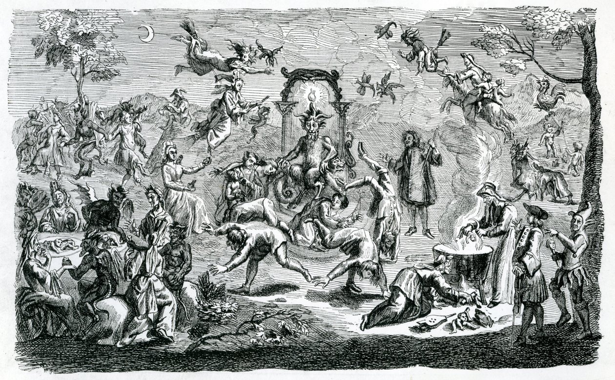 Le sabbat des sorcières (gravure) - Claude Gillot