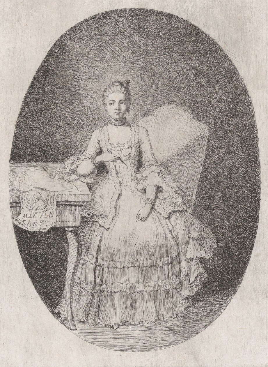 Portrait de Marguerite Le Comte, 1764 - Claude Henri Watelet