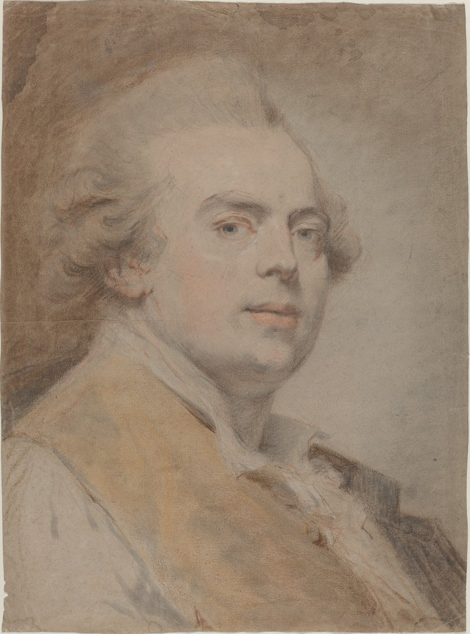 Autoportrait, vers 1780 - Claude Jean Baptiste Hoin