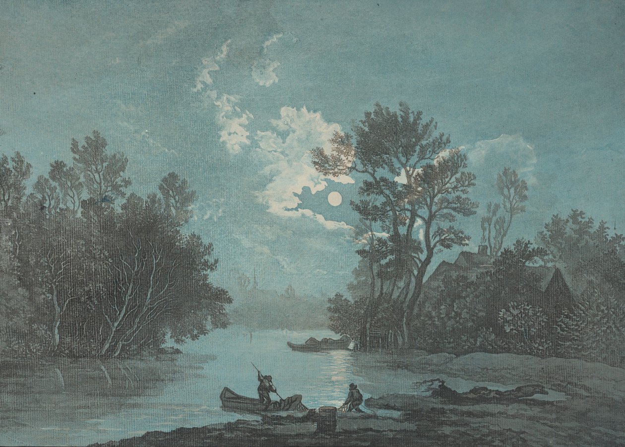 Pêcheurs au clair de lune, vers 1750-1800 - Claude Joseph Vernet