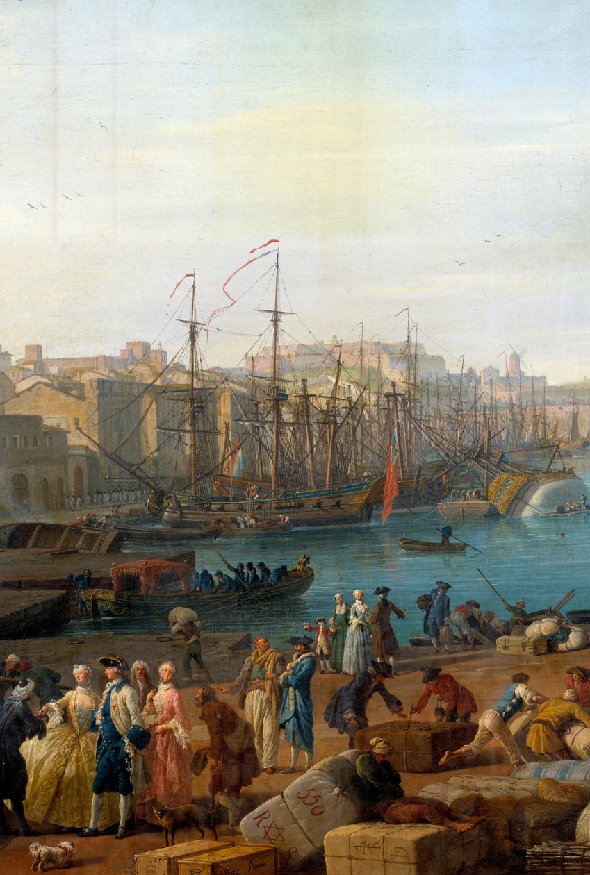 Le port de Marseille au XVIIIe siècle (détail) - Claude Joseph Vernet