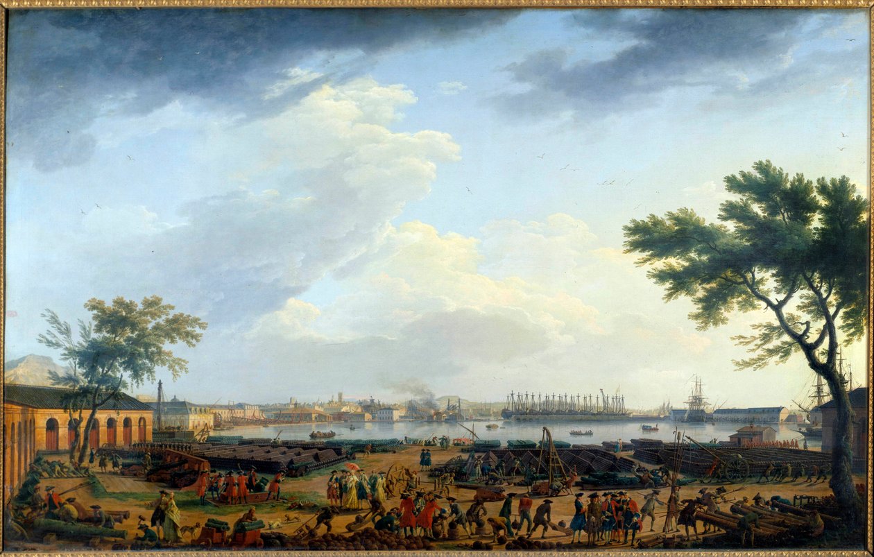 Vue du port de Toulon et de l