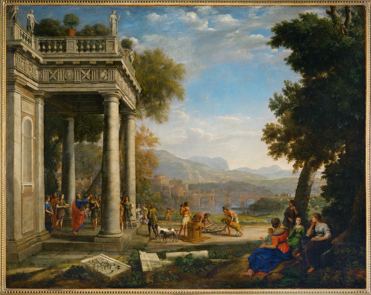 David sacre roi par Samuel - David couronné par Samuel ... - Claude Lorrain (1600 82)