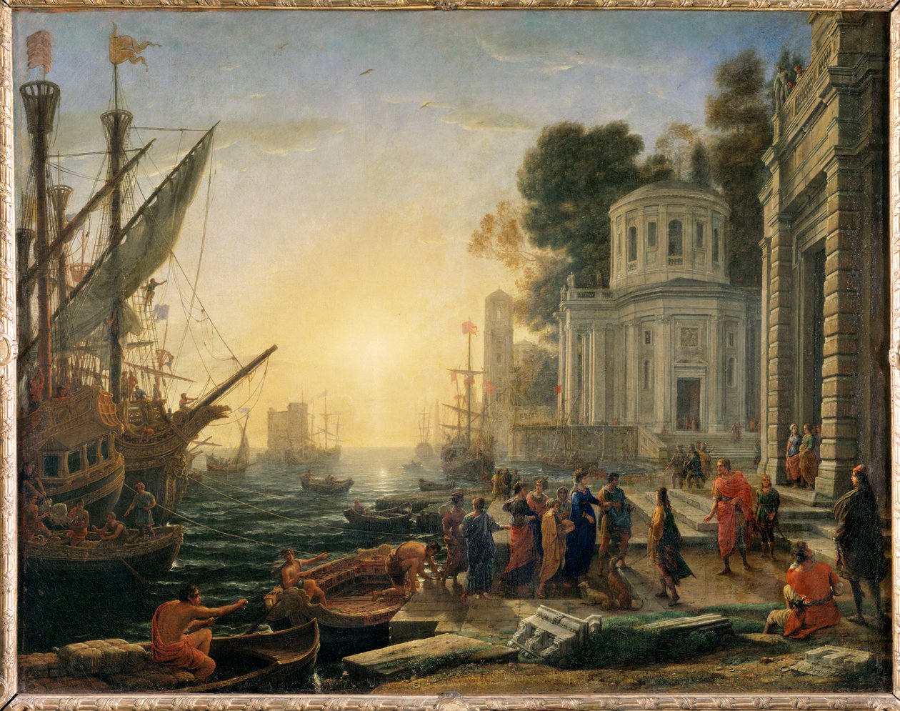 Le debarquement de Cleopatre a Tarsus a la rencontre … - Claude Lorrain (1600 82)