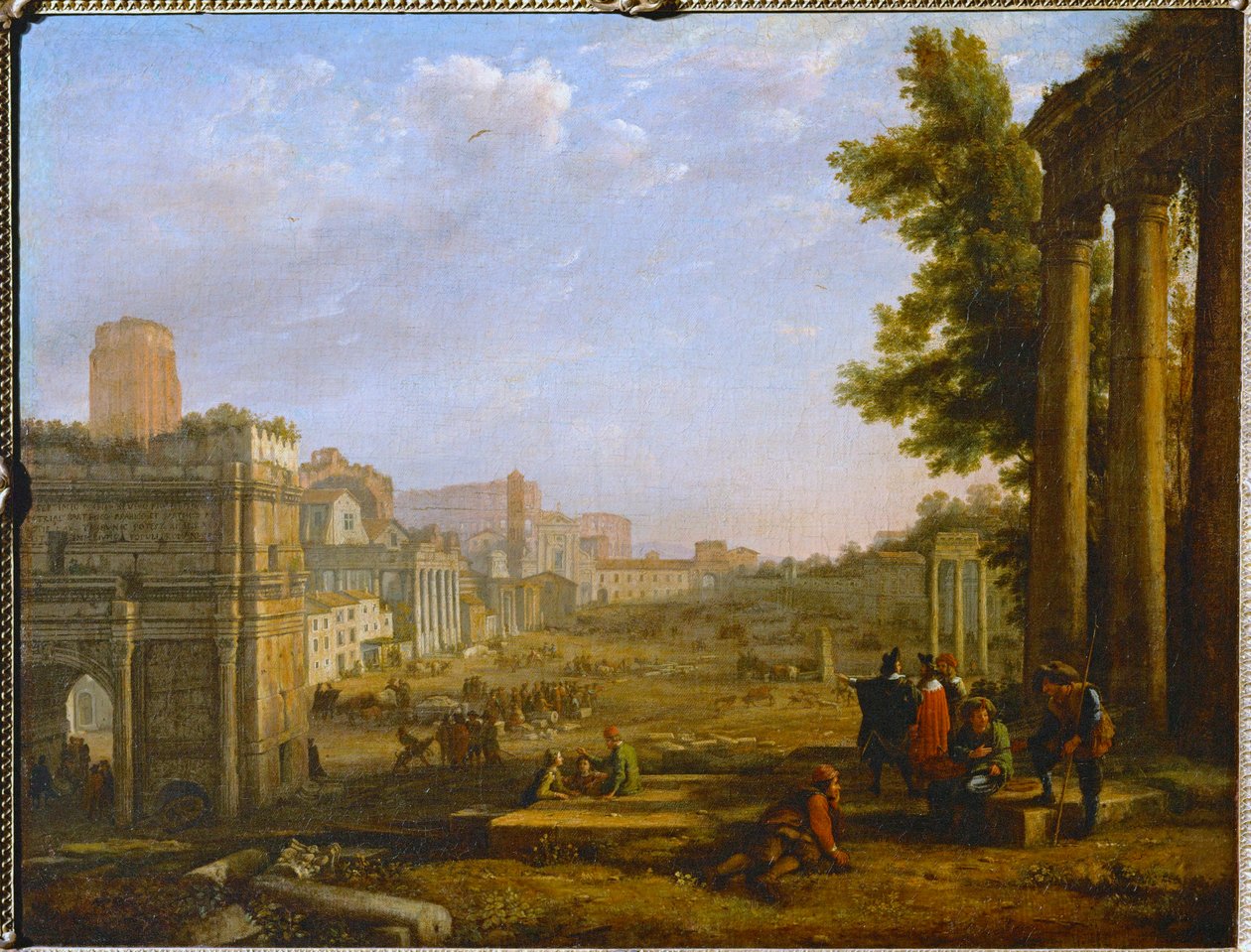 Vue du Campo Vacino - Vue du Campo Vacino, Rome 1636 ... - Claude Lorrain (1600 82)