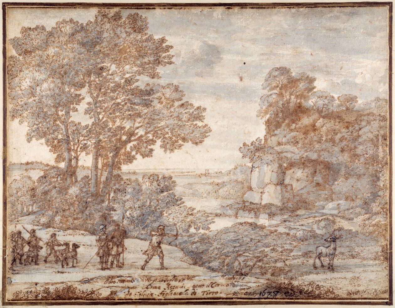 Ascanius tirant sur le cerf de Sylvia, vers 1680 - Claude Lorrain