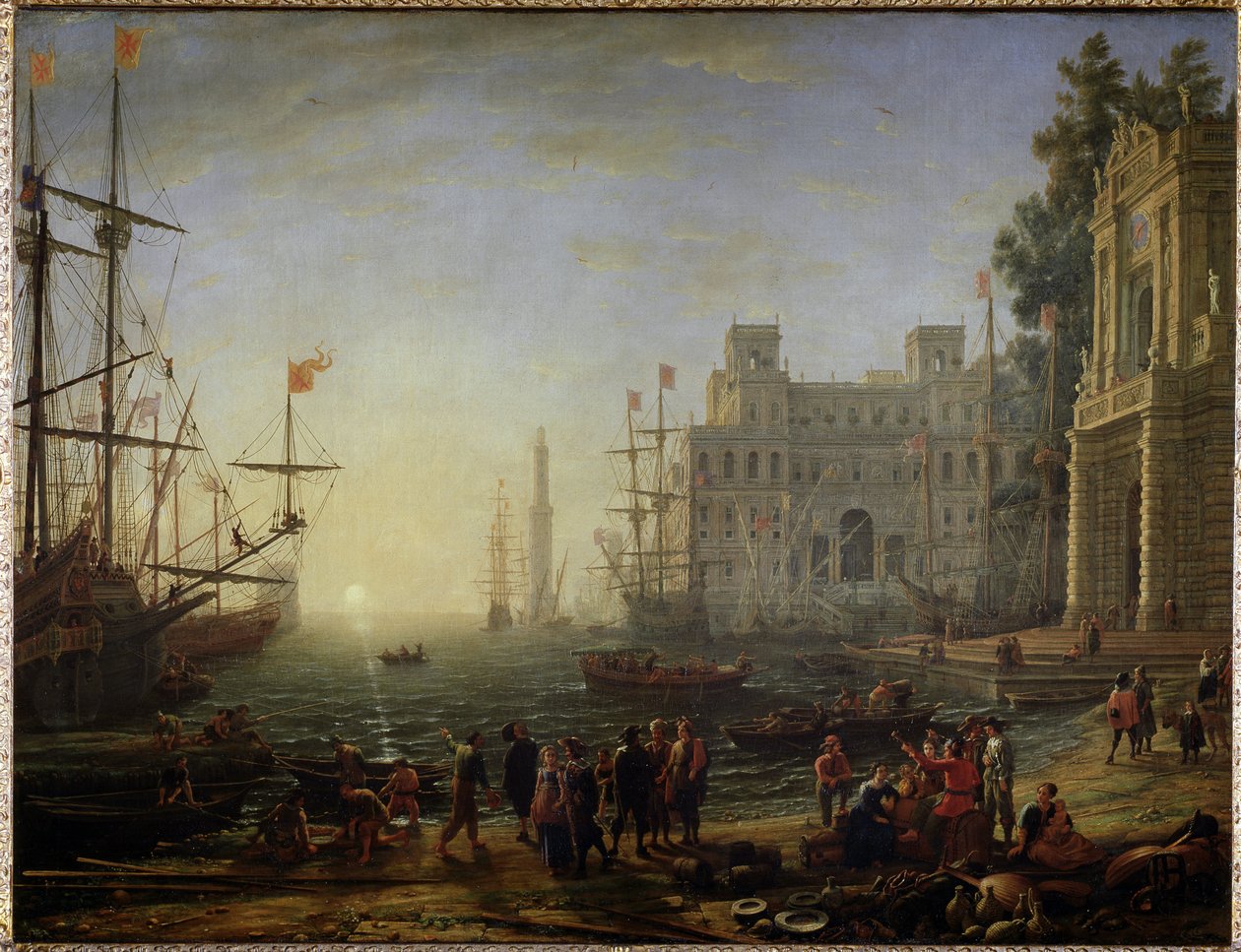 Port avec une villa Médicis - Claude Lorrain