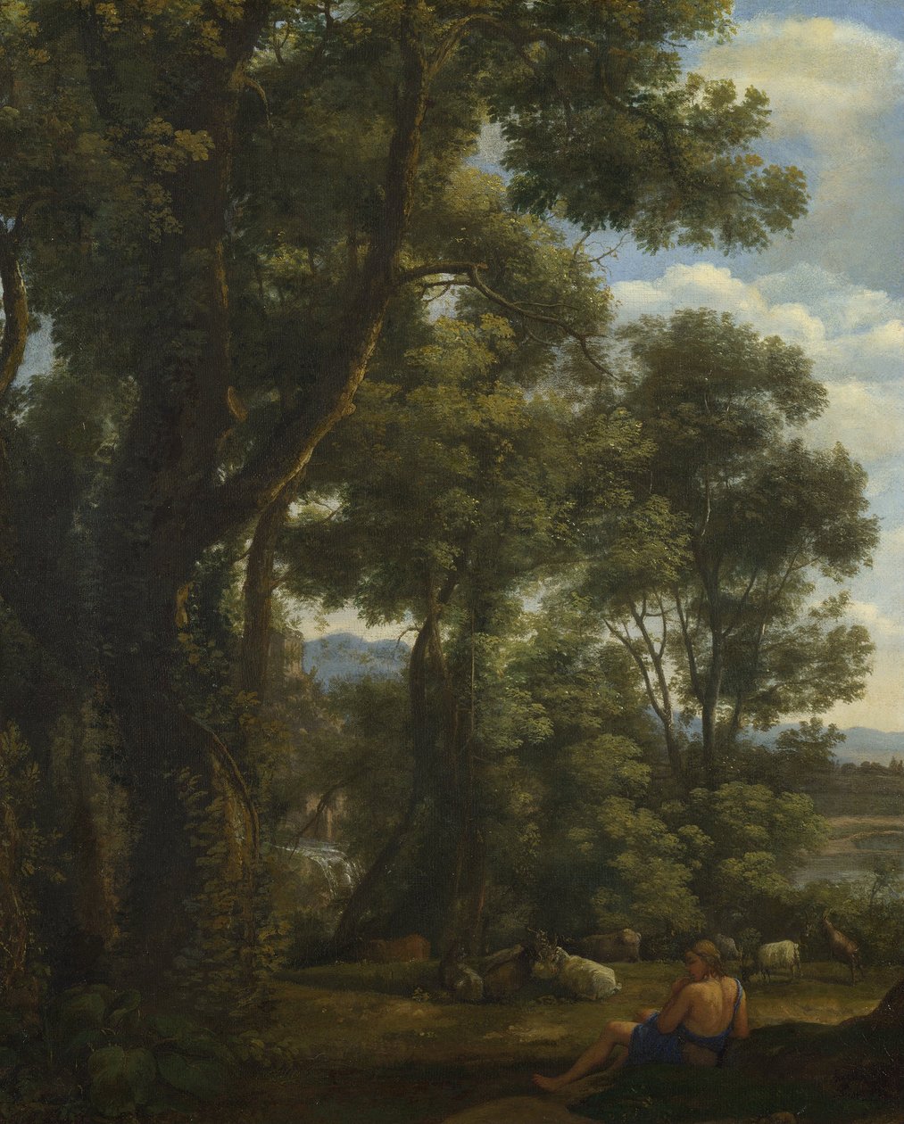 Paysage avec un chevrier et des chèvres  - Claude Lorrain