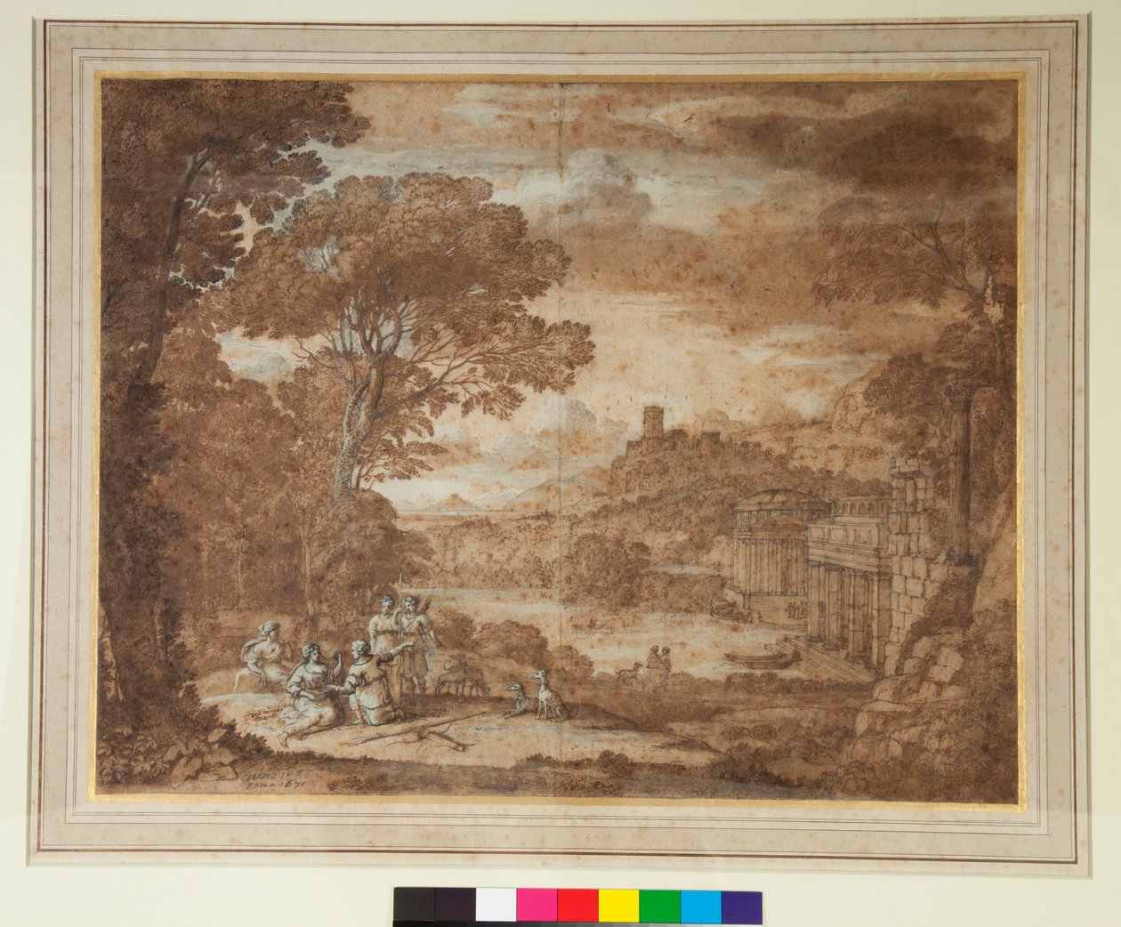 Paysage avec la nymphe Égérie pleurant Numa - Claude Lorrain