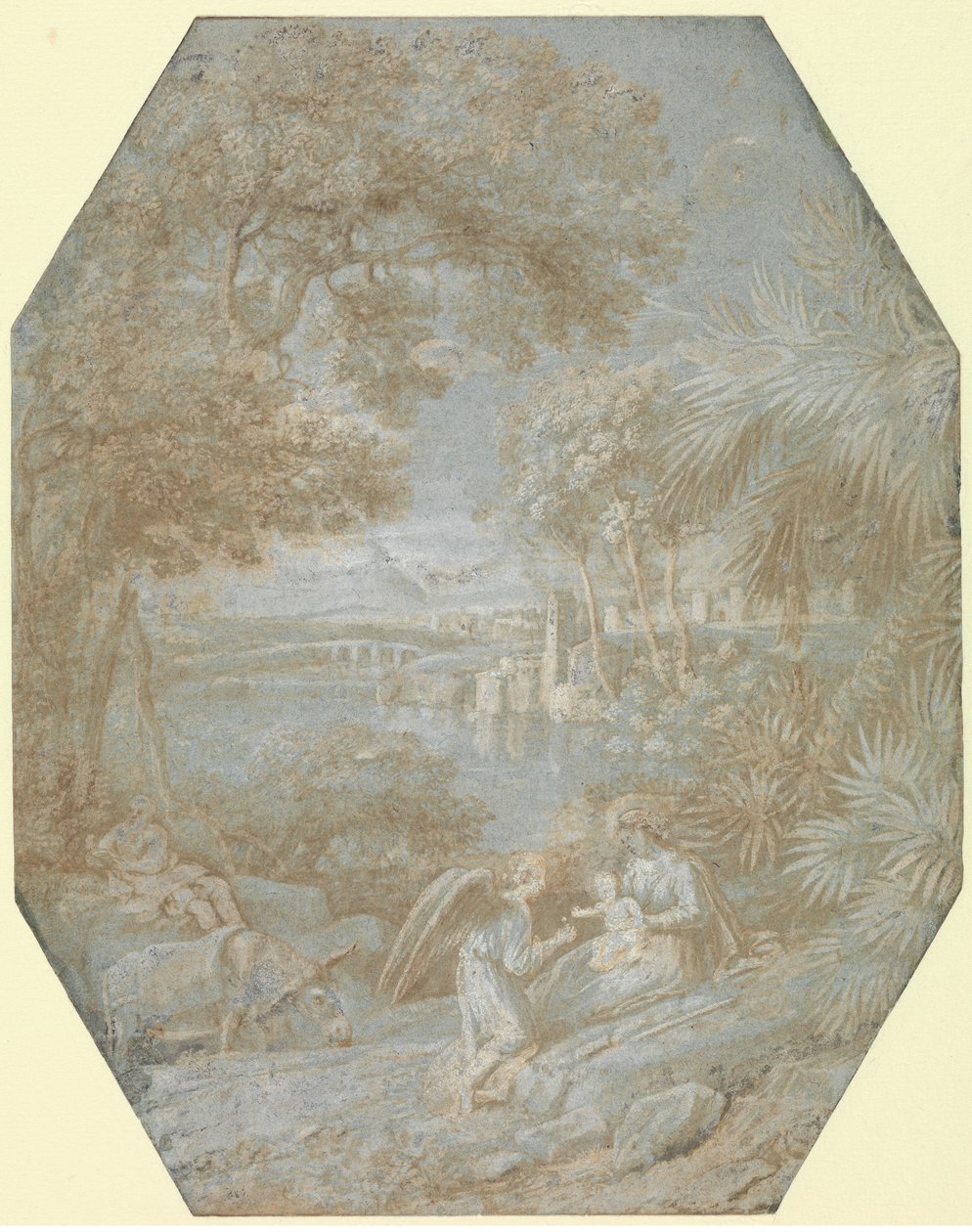 Paysage avec le Repos pendant la fuite en Égypte, 1645 - Claude Lorrain