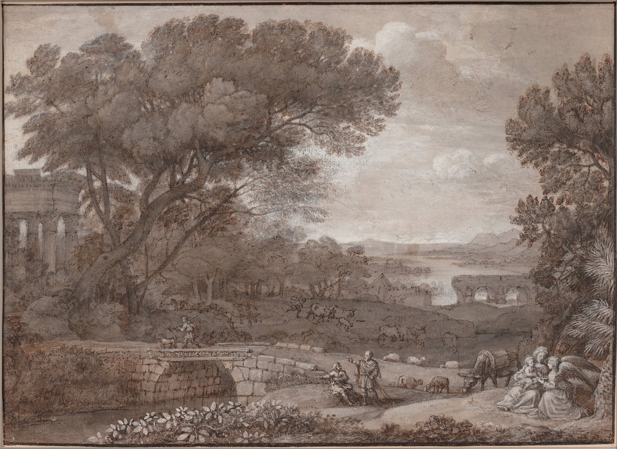 Paysage avec le reste de la fuite en Égypte, 1660 - Claude Lorrain